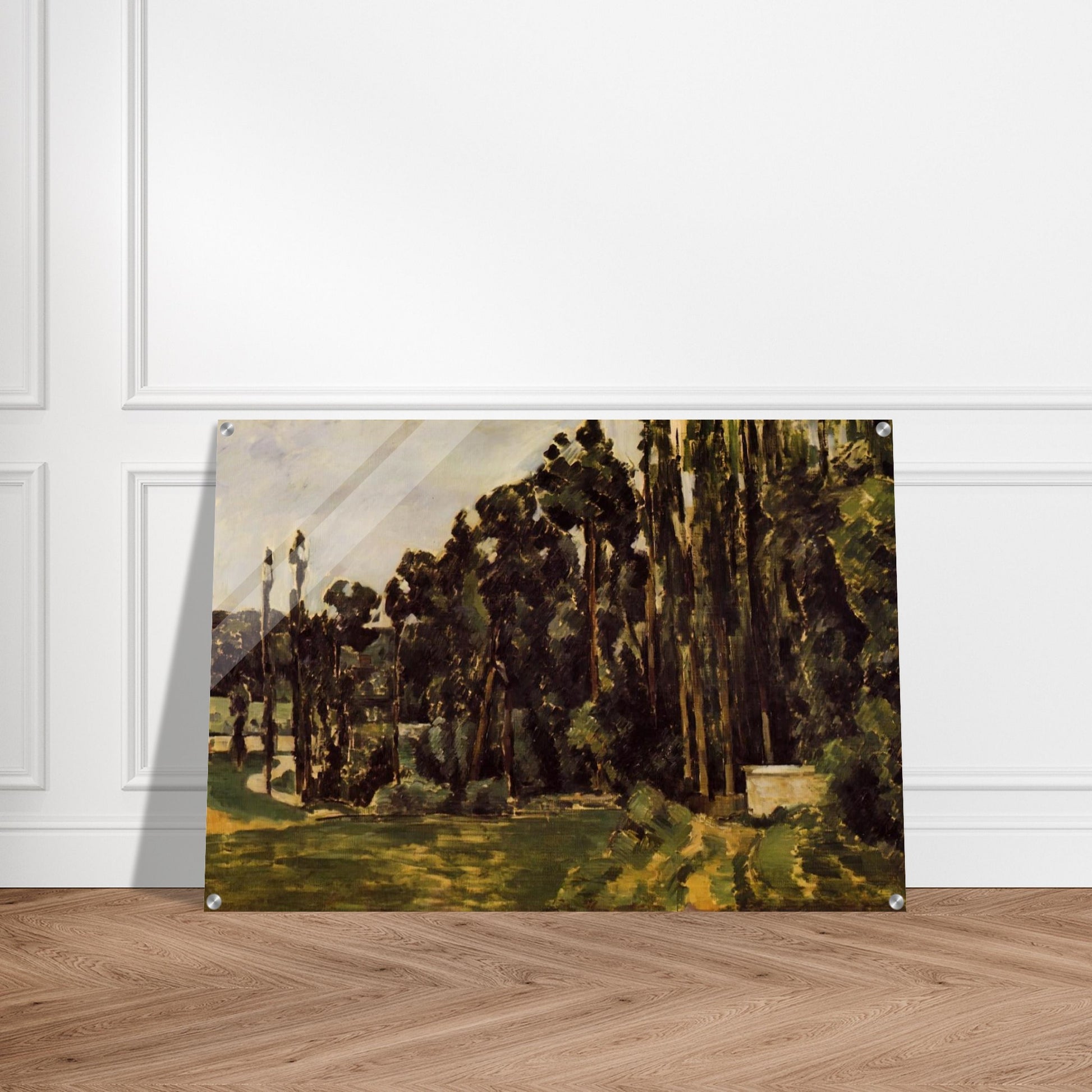 Poplars - Paul Cézanne Acrylic Print - 70x100 cm / 28x40″ inches | Paul Cézanne Wall Art | Paul Cézanne Prints