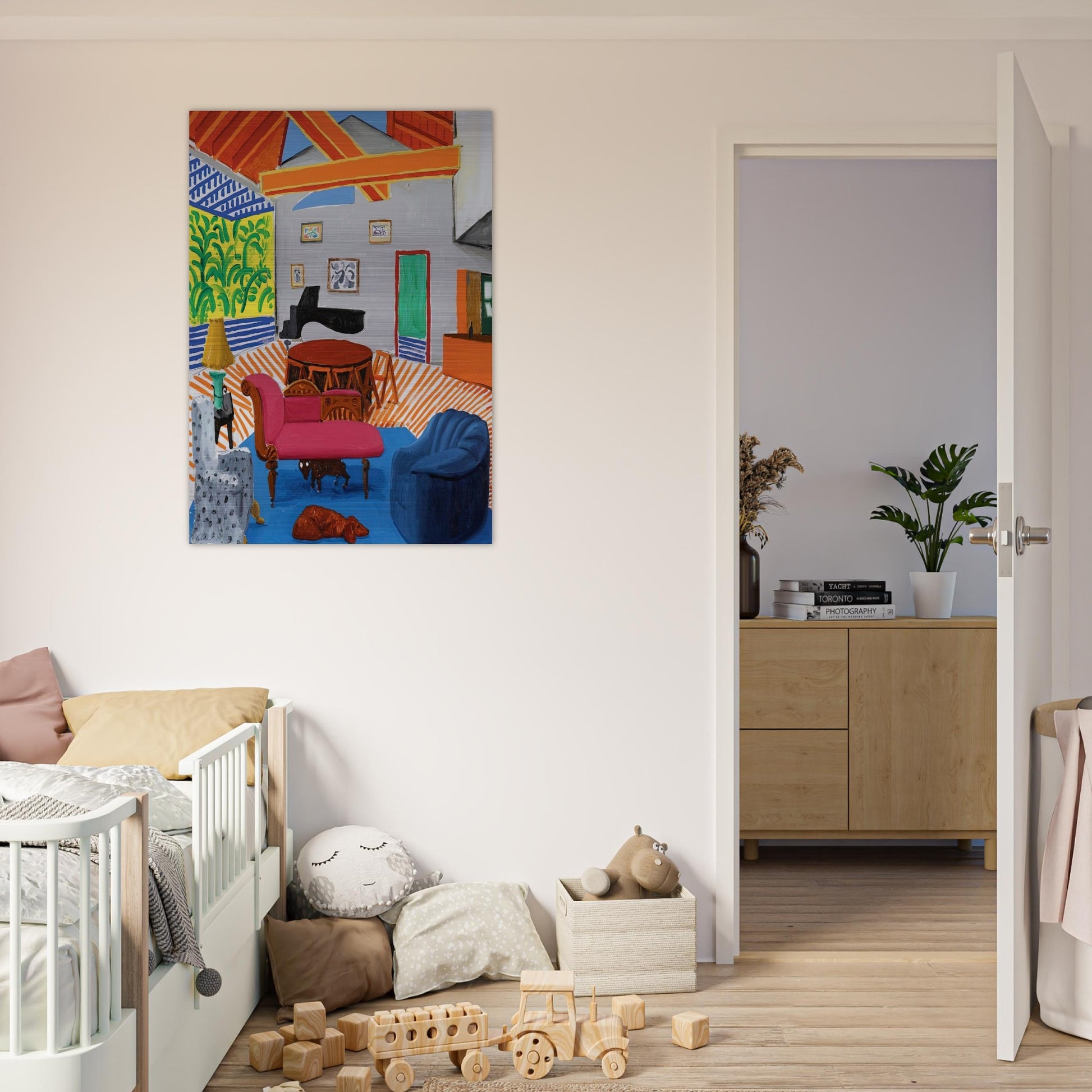 David Hockney - David Hockney Brushed Aluminum Print - 70x100 cm / 28x40 inches | David Hockney Aluminum Print | David Hockney Prints