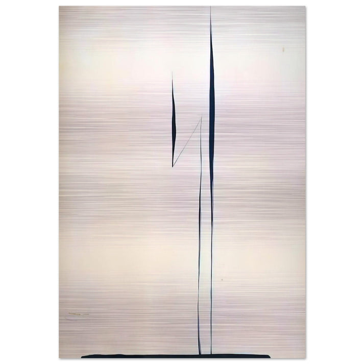 Black Lines 1 - Georgia O'Keeffe Brushed Aluminum Print - 70x100 cm / 28x40 inches | Georgia O'Keeffe Aluminum Print | Georgia O'Keeffe Prints
