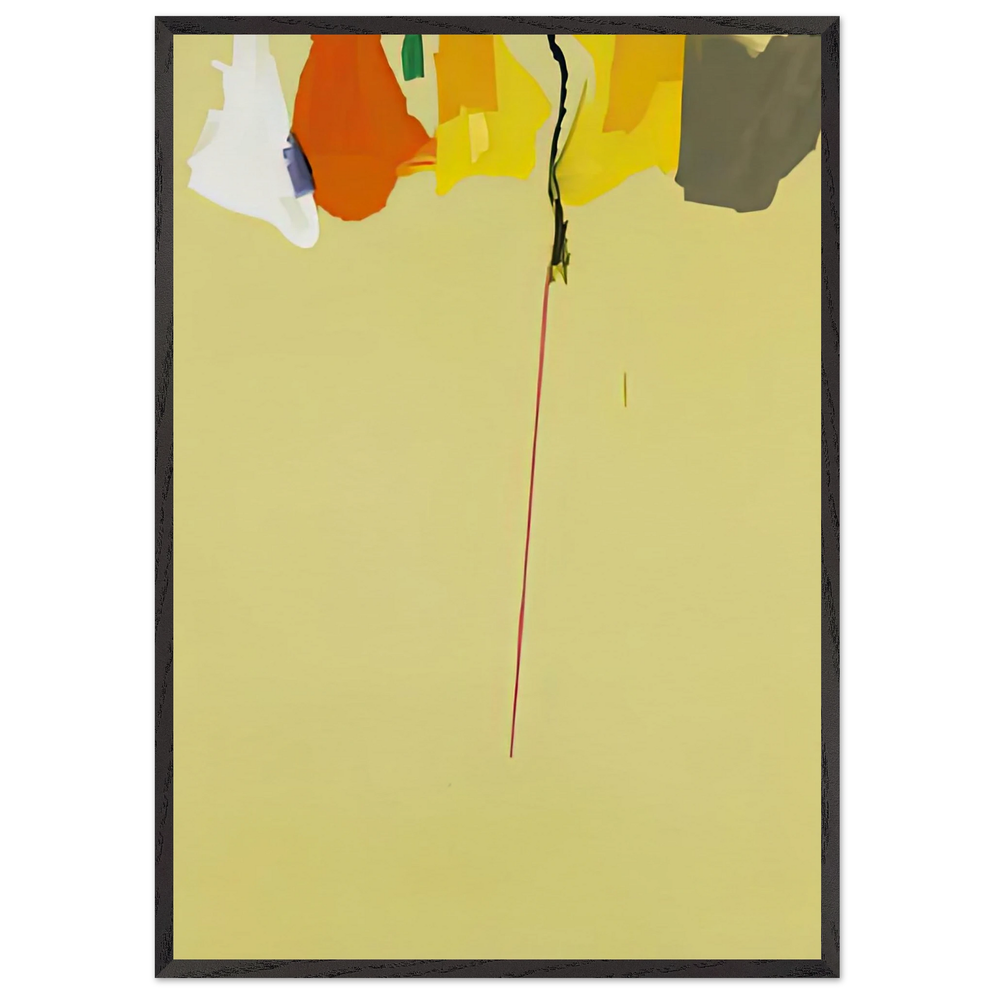 Rapunzel 1974- - Helen Frankenthaler Framed Art Print – Black Wooden Frame - Default Title - -Framed Art Print