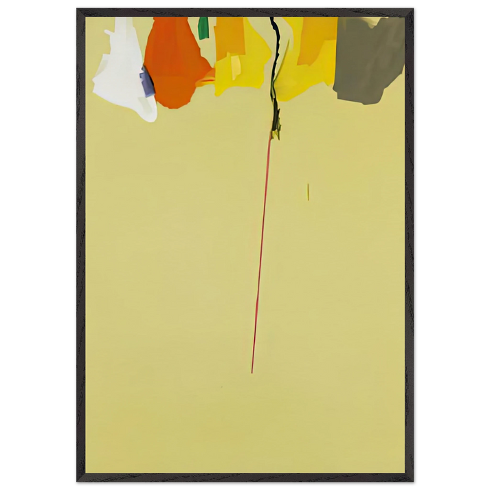 Rapunzel 1974- - Helen Frankenthaler 70x100 cm / 28x40 inches Framed Art Print – Black Wooden Frame