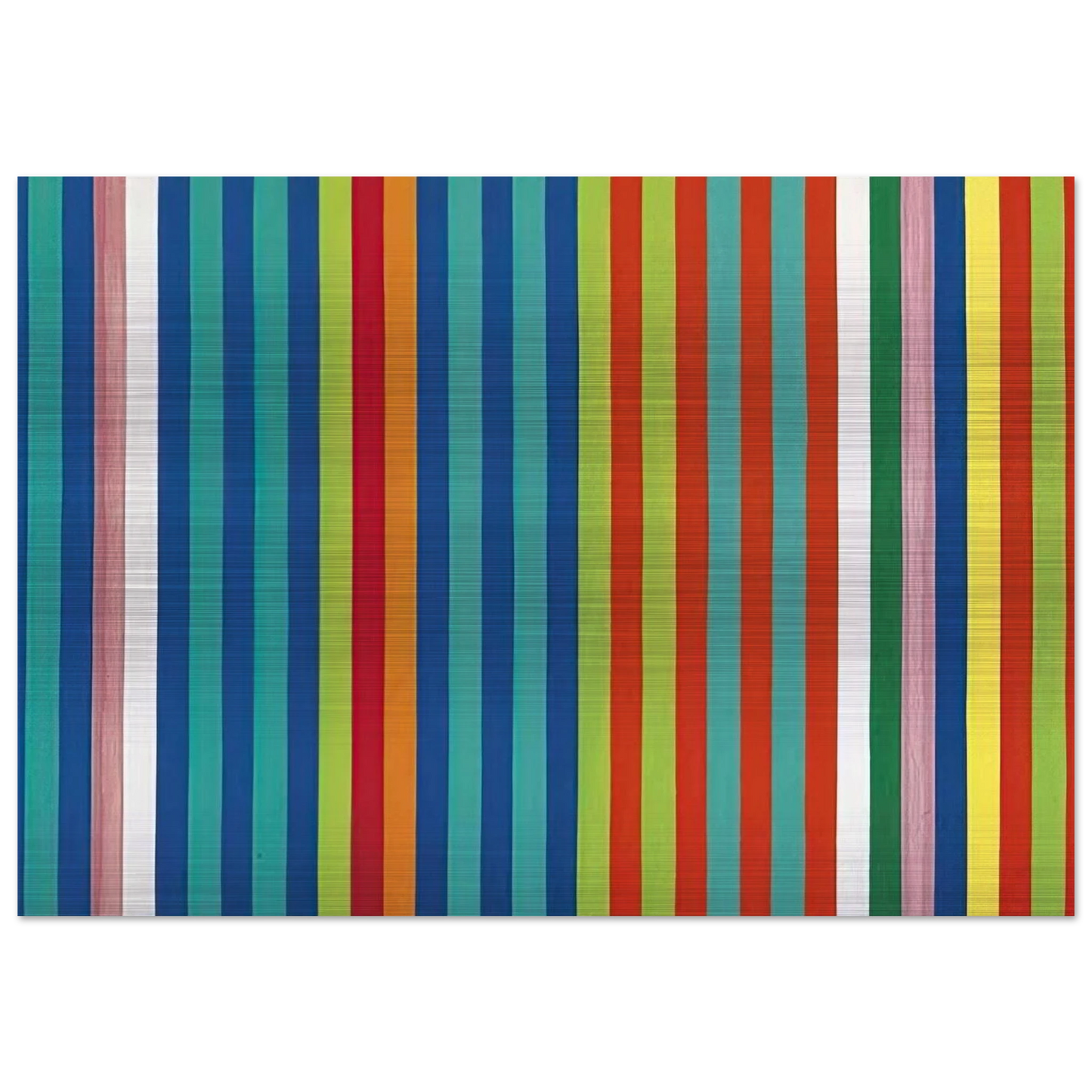 Orange Twitter - 1966 - Gene Davis Brushed Aluminum Print - 70x100 cm / 28x40 inches | Gene Davis Aluminum Print | Gene Davis Prints