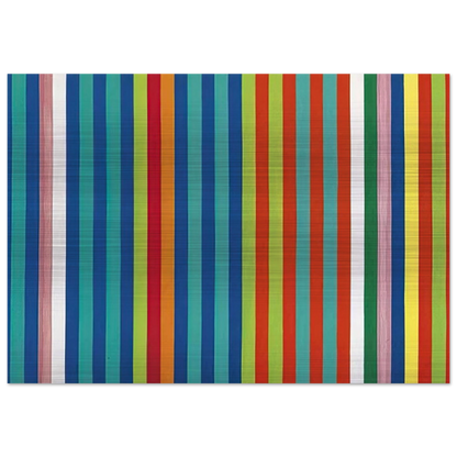 Orange Twitter - 1966 - Gene Davis Brushed Aluminum Print - 70x100 cm / 28x40 inches | Gene Davis Aluminum Print | Gene Davis Prints