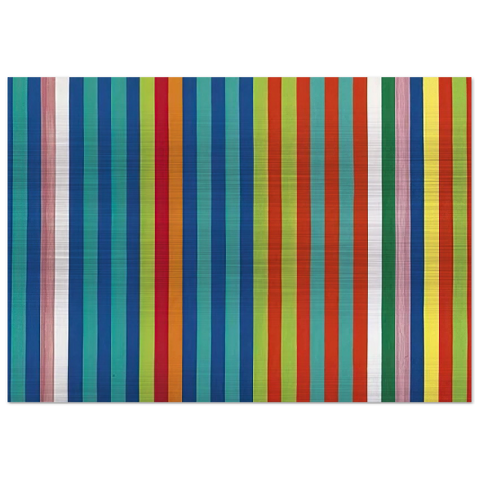 Orange Twitter - 1966 - Gene Davis Brushed Aluminum Print - 70x100 cm / 28x40 inches | Gene Davis Aluminum Print | Gene Davis Prints