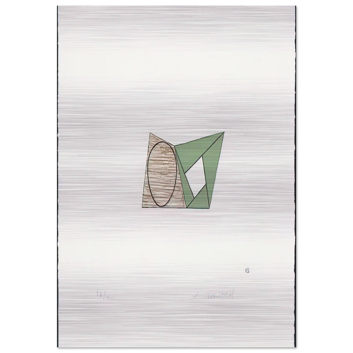 PAGES 10 1989 - Robert Mangold Brushed Aluminum Print - 70x100 cm / 28x40 inches | Robert Mangold Aluminum Print | Robert Mangold Prints