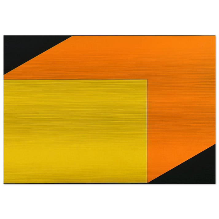 Yellow Orange - Ellsworth Kelly Brushed Aluminum Print - 70x100 cm / 28x40 inches | Ellsworth Kelly Aluminum Print | Ellsworth Kelly Prints