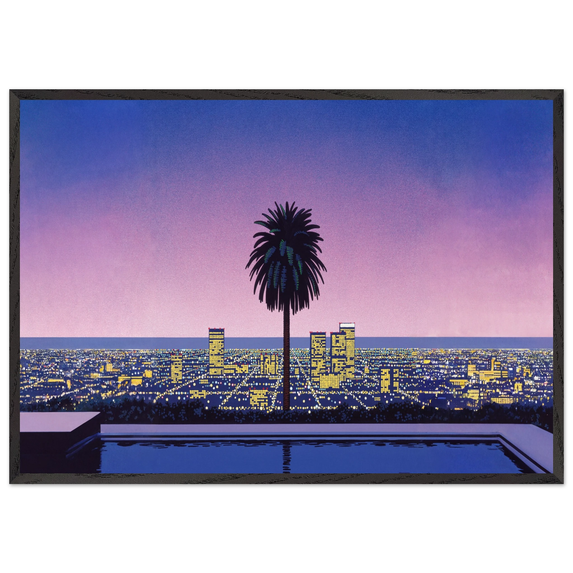 Pacific Breeze 2 N1 - Hiroshi Nagai Framed Art Print – Black Wooden Frame - Default Title - -Framed Art Print