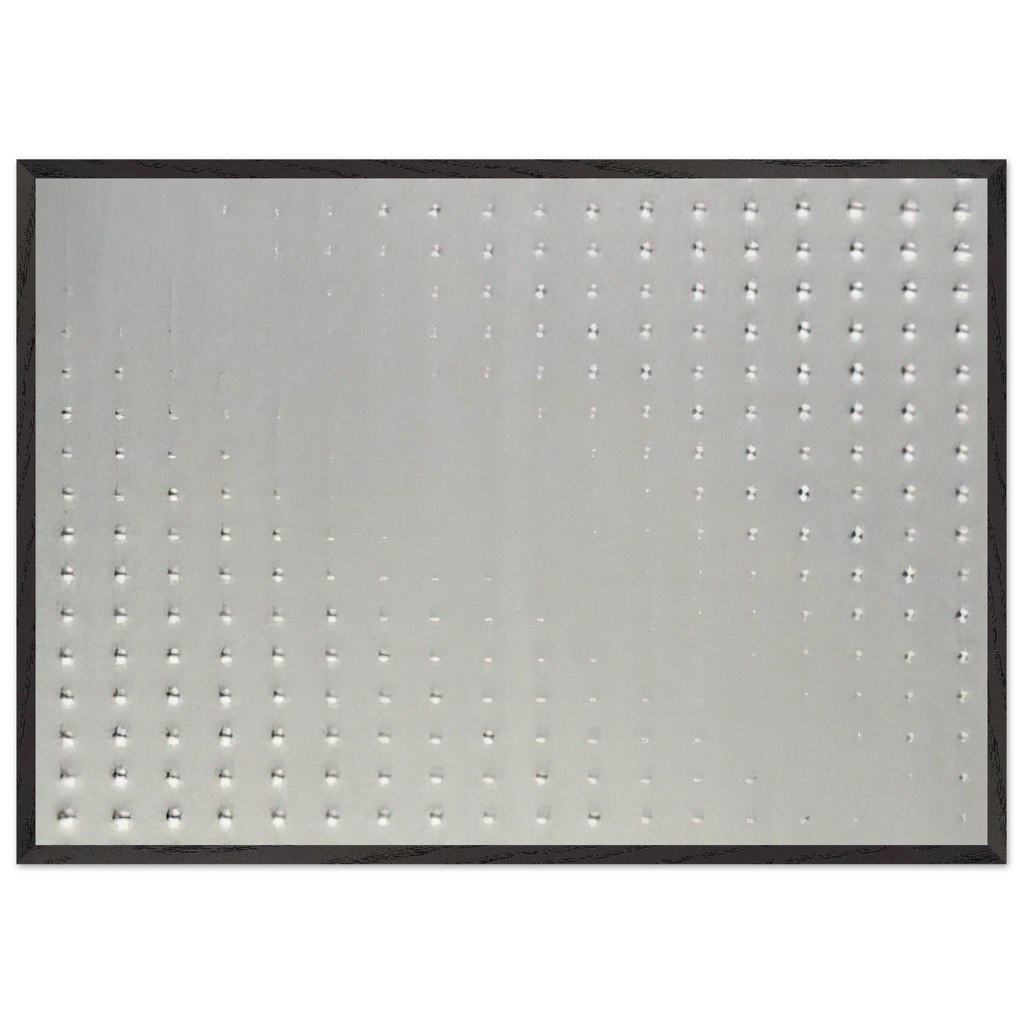 Untitled - 1995 N3 - Enrico Castellani Framed Art Print – Black Wooden Frame - Default Title - -Framed Art Print