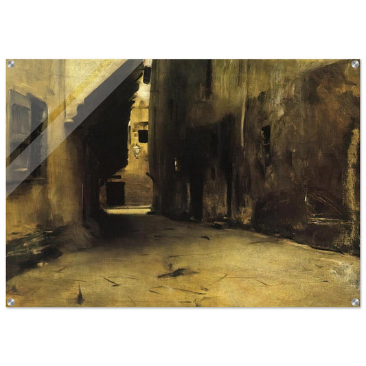 A Street in Venice - John Singer Sargent Acrylic Print - 70x100 cm / 28x40″ inches