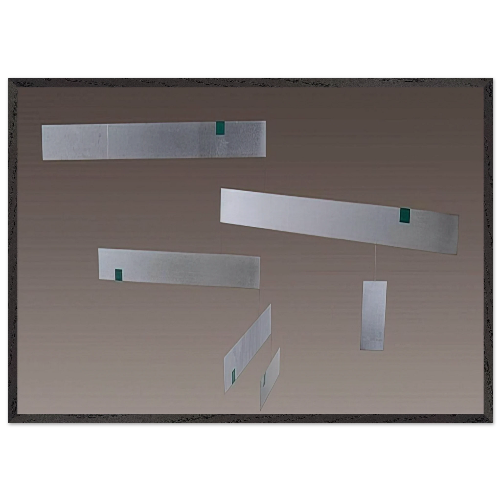 Macchina inutile - 1956 - Bruno Munari Framed Art Print – Black Wooden Frame - Default Title - -Framed Art Print