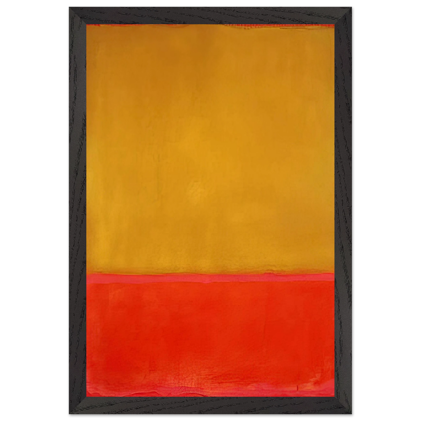 Mark Rothko - Ochre and Red on Red - 1954 Wall Art - 30x40 cm / 12x16 inches - Premium Wooden Framed Poster With Fine Art Paper - Wood frame