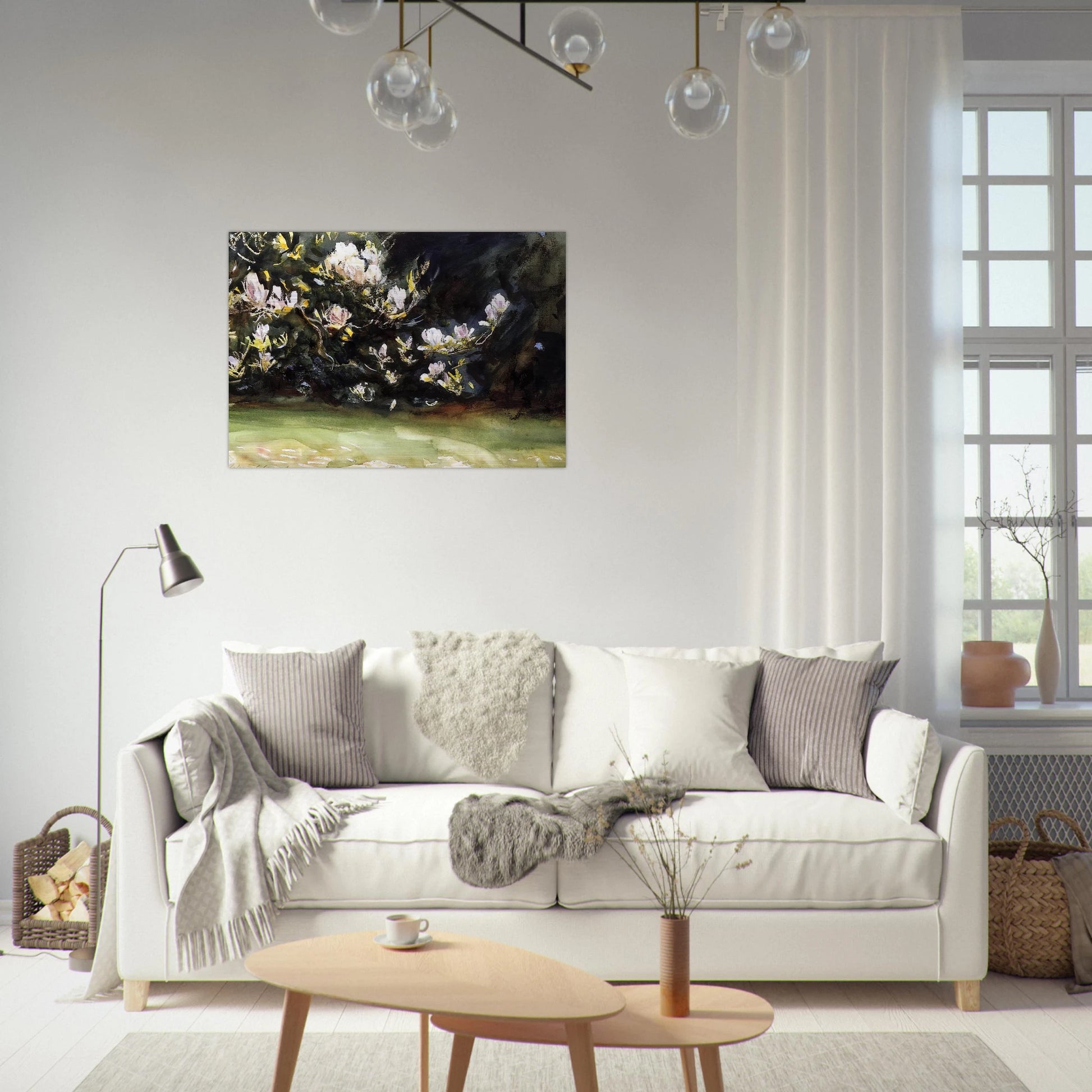 Magnolias - John Singer Sargent Brushed Aluminum Print - 70x100 cm / 28x40 inches | John Singer Sargent Aluminum Print | John Singer Sargent Prints