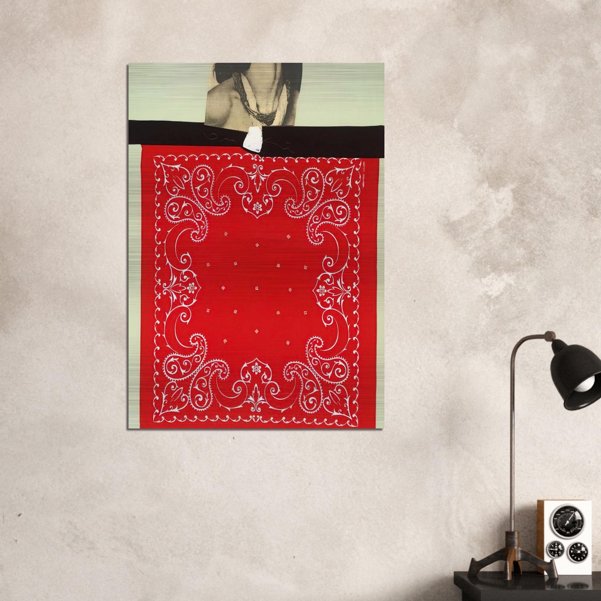 THROAT 1965 - Jim Dine Brushed Aluminum Print - 70x100 cm / 28x40 inches | Jim Dine Aluminum Print | Jim Dine Prints