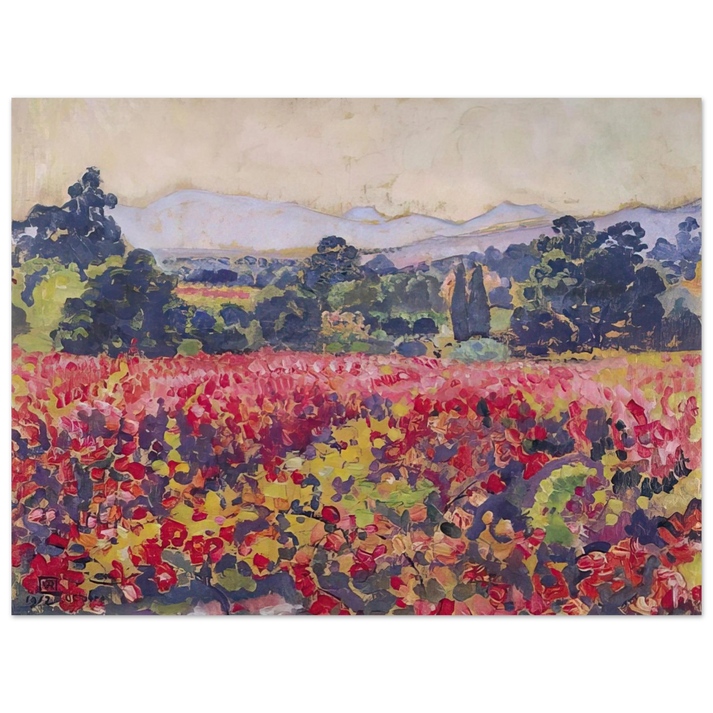 Theo van Rysselberghe - THE VINES IN SAINT CLAIR 1912  75x100 cm / 30x40inches Fine Art Poster