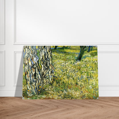 Tree Trunks in the Grass - Vincent van Gogh Acrylic Print - 70x100 cm / 28x40″ inches