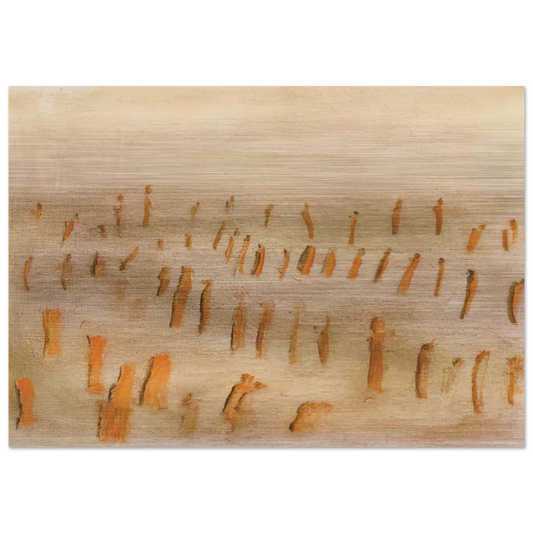 Untitled - Art Informel, Expressionism - Henri Michaux Brushed Aluminum Print - 70x100 cm / 28x40 inches | Henri Michaux Aluminum Print | Henri Michaux Prints