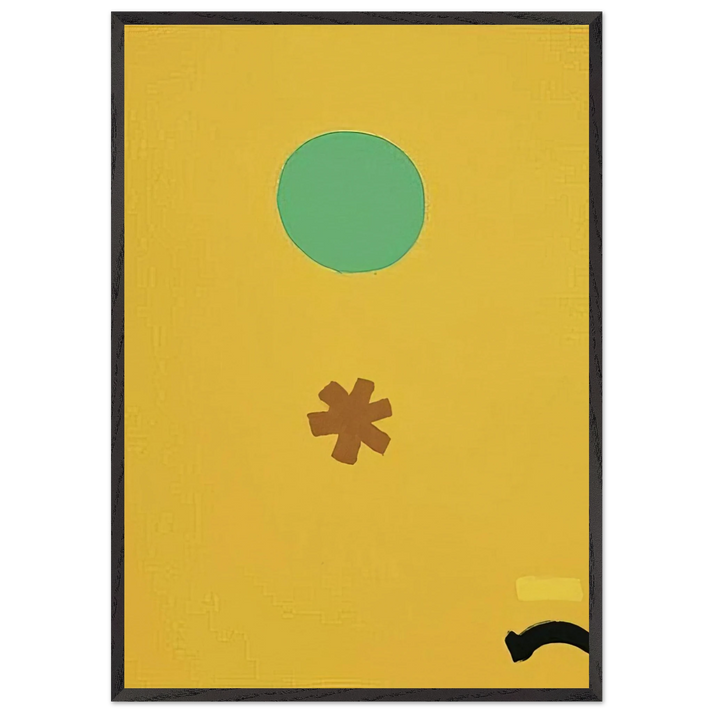 Black Note - 1971 - Adolph Gottlieb 70x100 cm / 28x40 inches Framed Art Print – Black Wooden Frame