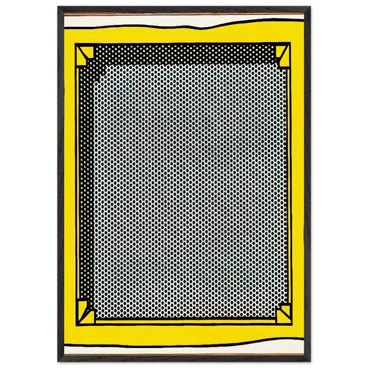 STRETCHER FRAME - Roy Lichtenstein Framed Art Print – Black Wooden Frame - Default Title - -Framed Art Print