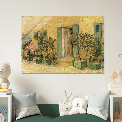 Exterior of a Restaurant at Asnieres - Vincent van Gogh Acrylic Print - 70x100 cm / 28x40″ inches