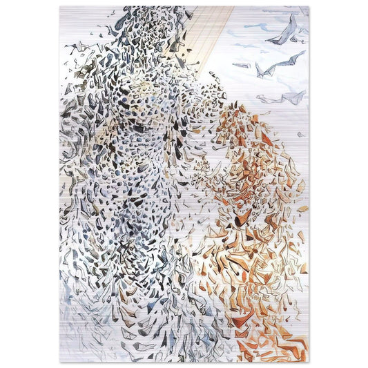 OPPOSITION - Salvador Dali Brushed Aluminum Print - 70x100 cm / 28x40 inches | Salvador Dali Aluminum Print | Salvador Dali Prints