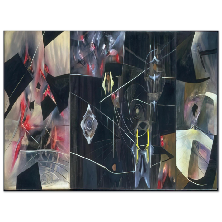 Roberto Matta - BLACK VIRTUE 1943  75x100 cm / 30x40inches Fine Art Poster