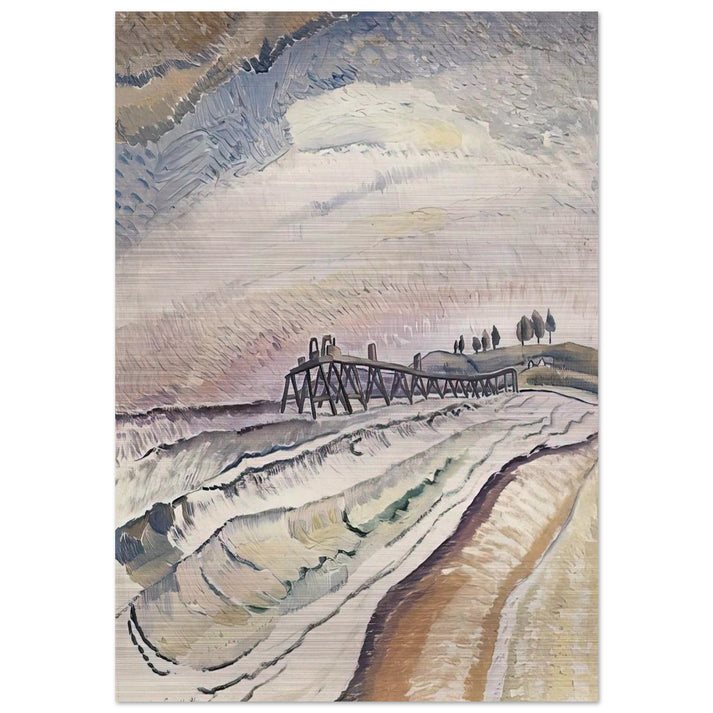 Bulli Pier, South Coast - 1931 - Grace Cossington Smith Brushed Aluminum Print - 70x100 cm / 28x40 inches | Grace Cossington Smith Aluminum Print | Grace Cossington Smith Prints