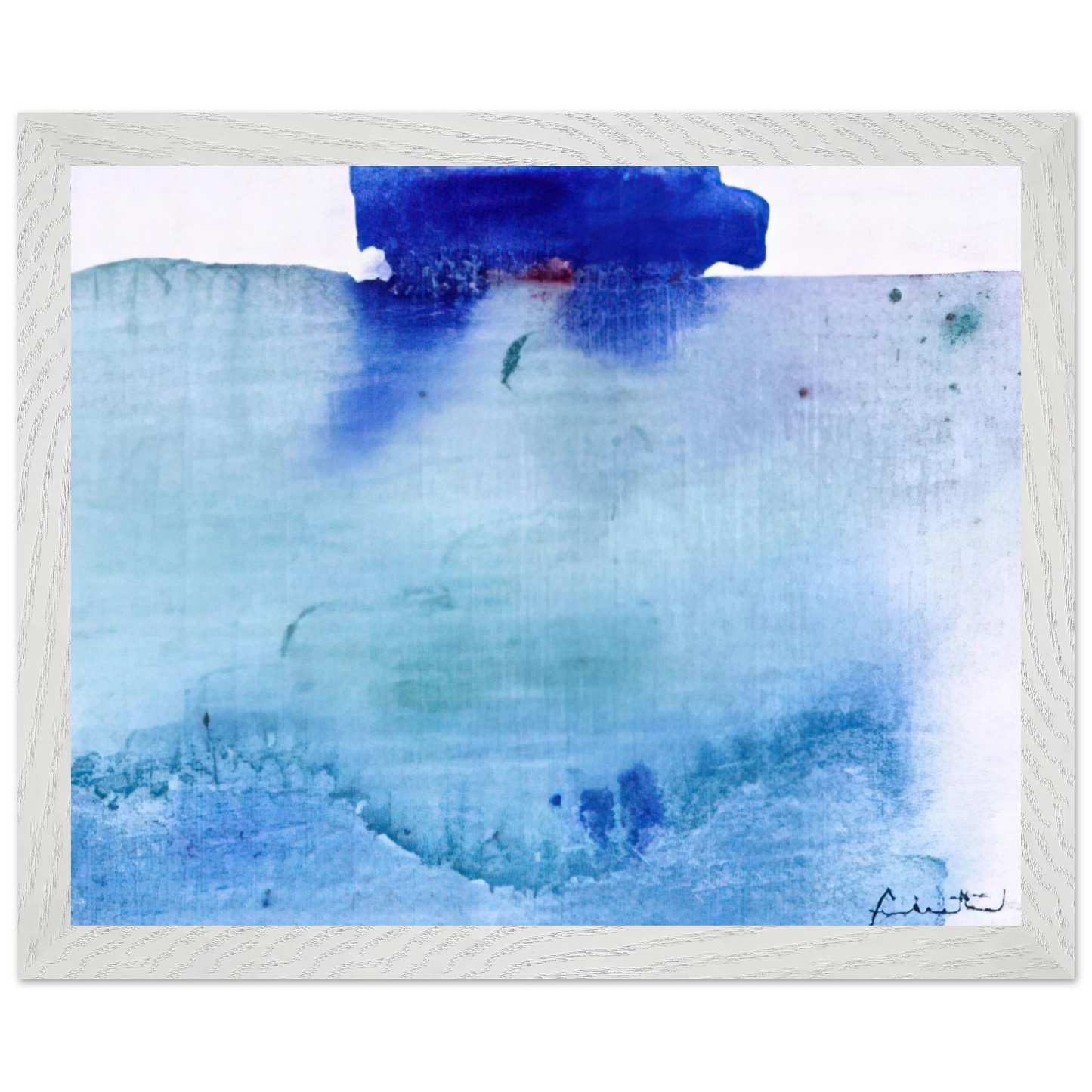 Helen Frankenthaler - Untitled - 1982 Wall art - A2 (42 x 59.4  cm) - Premium Wooden Framed Poster With Fine Art Paper - White frame