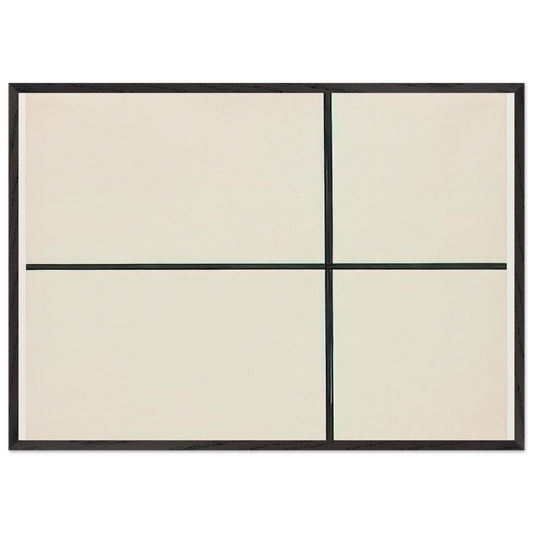 Horizontal and Vertical Lines - Ellsworth Kelly Framed Art Print – Black Wooden Frame - Default Title - -Framed Art Print