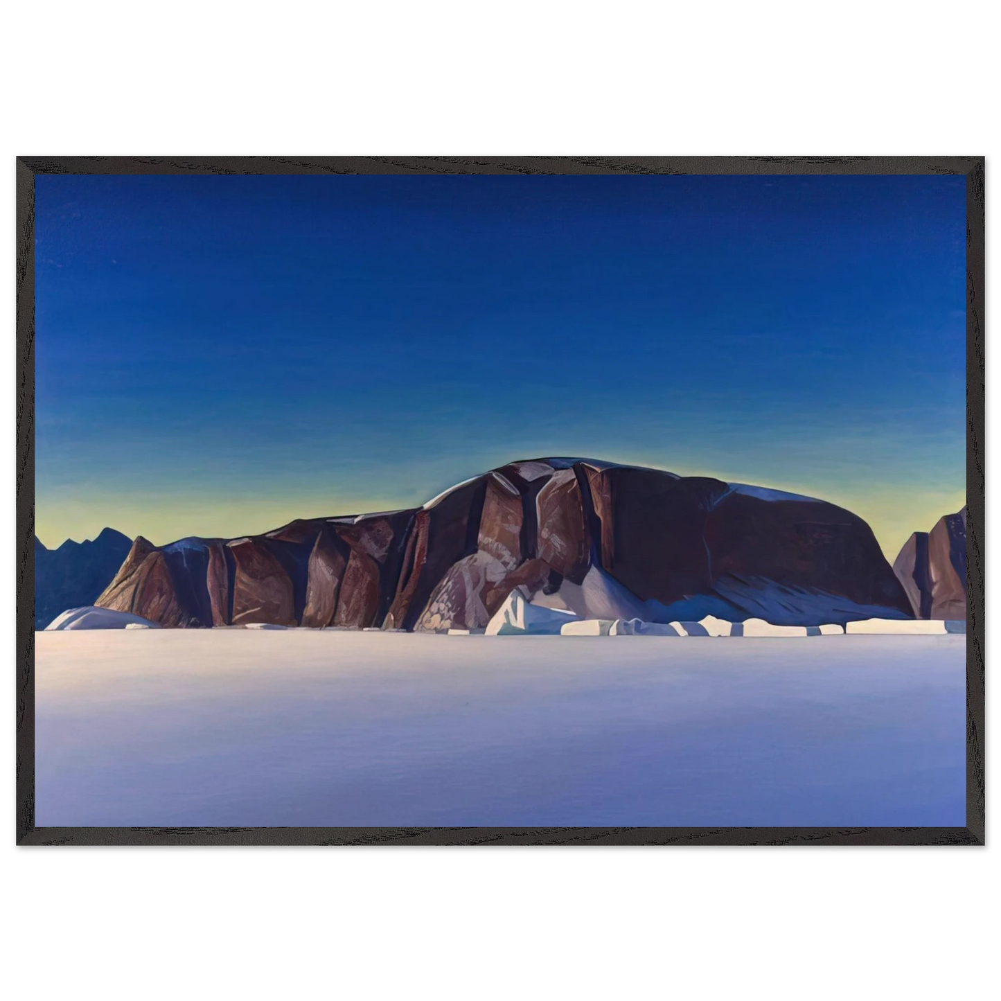 Greenland Coast - Rockwell Kent Framed Art Print – Black Wooden Frame - Default Title - -Framed Art Print