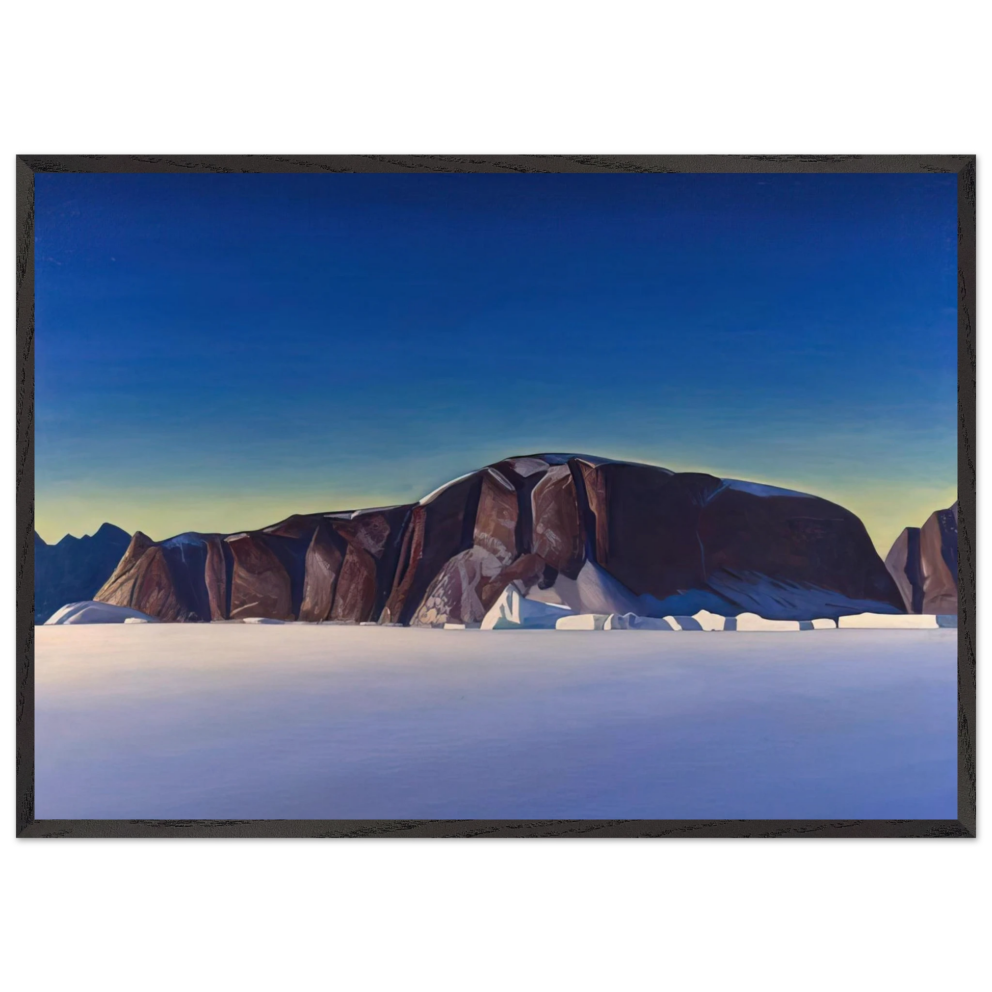Greenland Coast - Rockwell Kent Framed Art Print – Black Wooden Frame - Default Title - -Framed Art Print