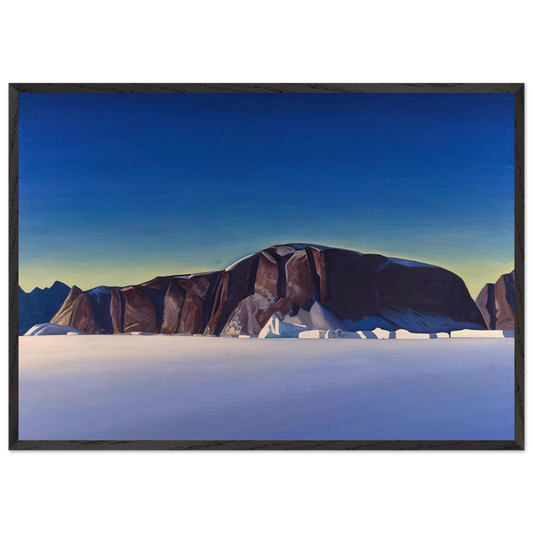 Greenland Coast - Rockwell Kent Framed Art Print – Black Wooden Frame - Default Title - -Framed Art Print