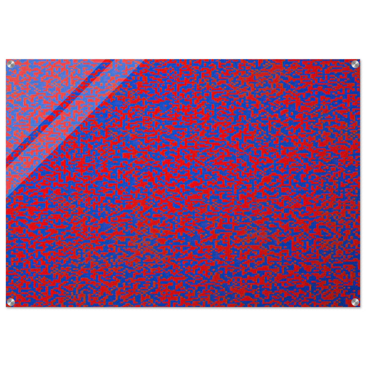 Random Distribution of 40,000 Squares Using the Odd and Even Numbers of a Telephone Directory detail - 1971 - Francois Morellet Acrylic Print - 70x100 cm / 28x40″ inches