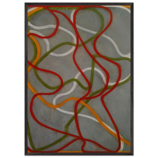 The Attended - 1999 - Brice Marden Framed Art Print – Black Wooden Frame - Default Title - -Framed Art Print