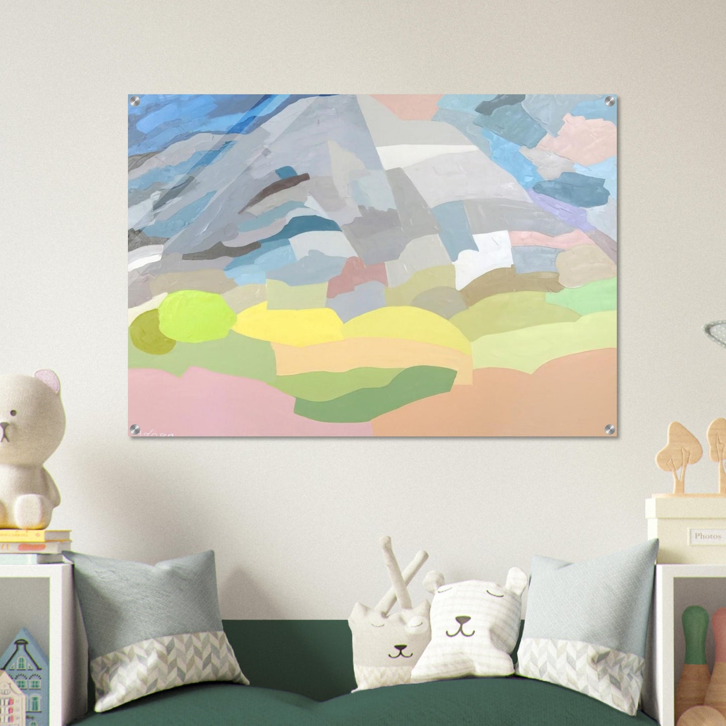 Mount Tamalpais - 1985 - Etel Adnan Acrylic Print - 70x100 cm / 28x40″ inches | Etel Adnan Wall Art | Etel Adnan Prints
