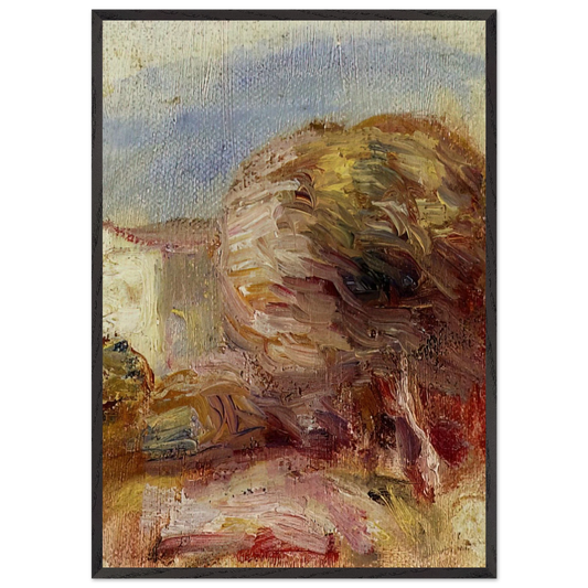 La Poste at Cagnes - Pierre-Auguste Renoir 70x100 cm / 28x40 inches Framed Art Print – Black Wooden Frame