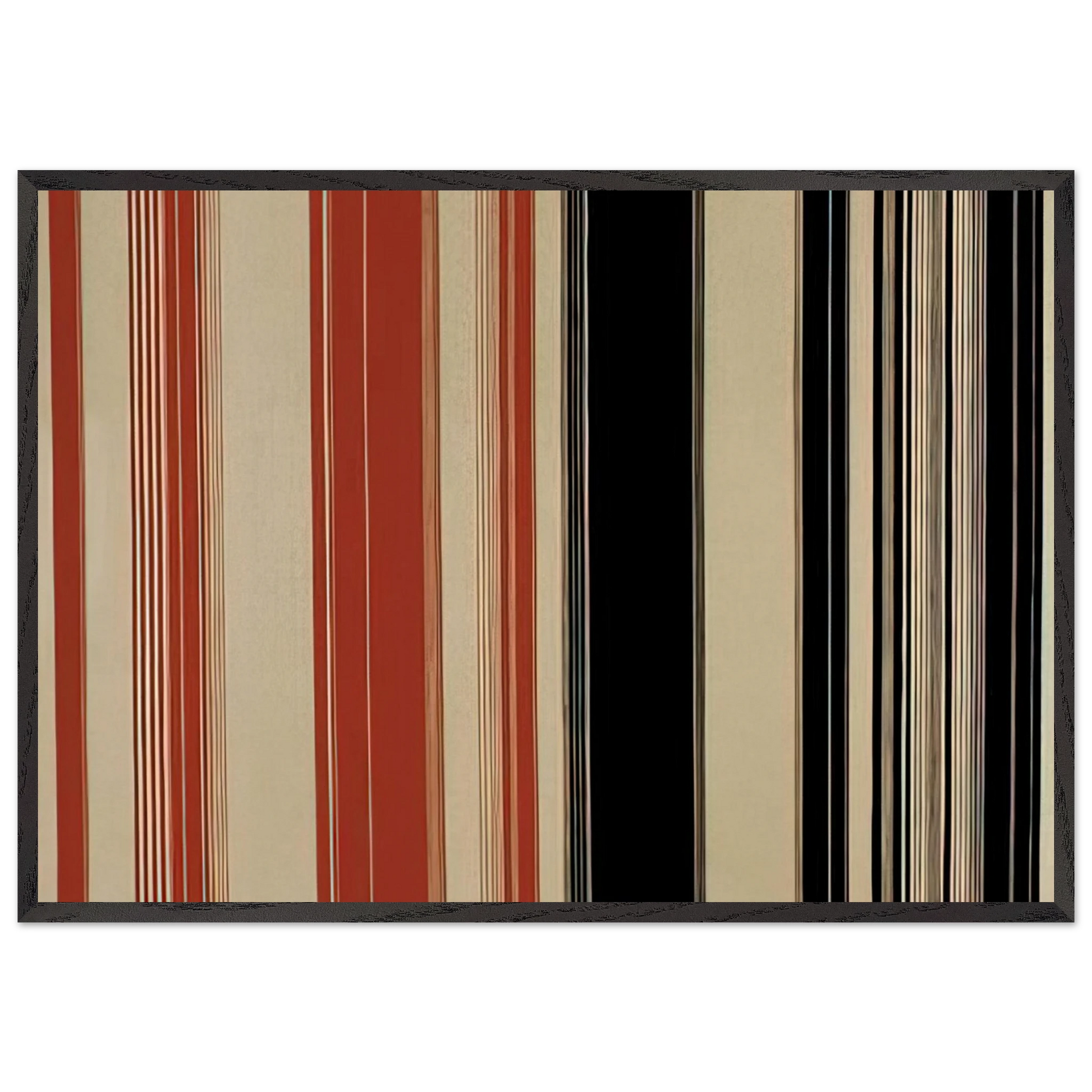 Algeria - 1982 - Gene Davis Framed Art Print – Black Wooden Frame - Default Title - -Framed Art Print