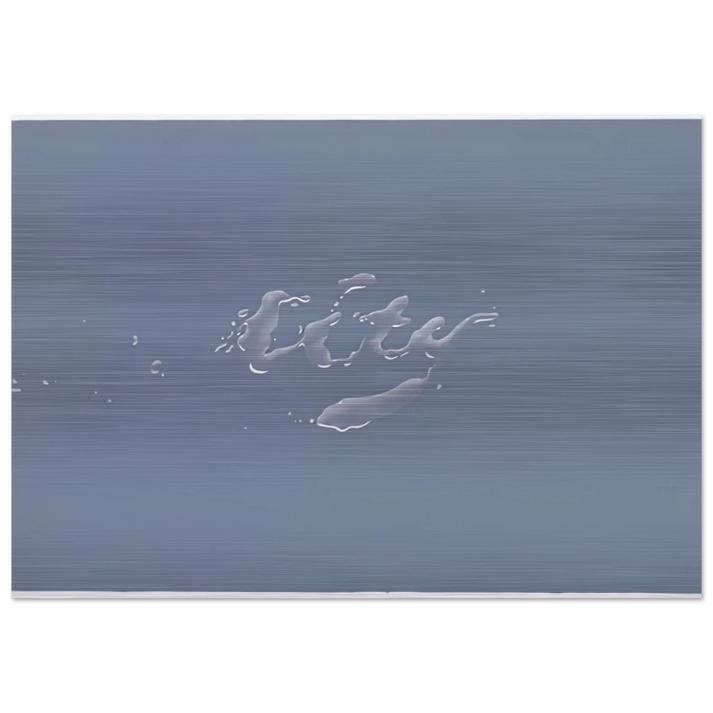 CITY 1969 - Edward Ruscha Brushed Aluminum Print - 70x100 cm / 28x40 inches | Edward Ruscha Aluminum Print | Edward Ruscha Prints