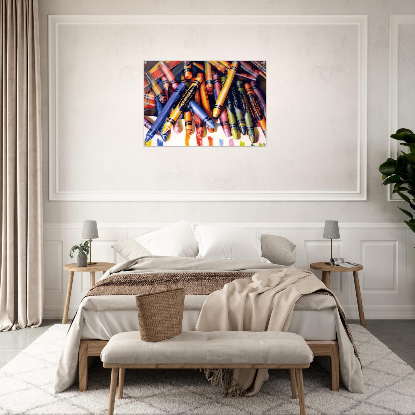 CRAYOLA 1973 - Audrey Flack Acrylic Print - 70x100 cm / 28x40″ inches | Audrey Flack Wall Art | Audrey Flack Prints