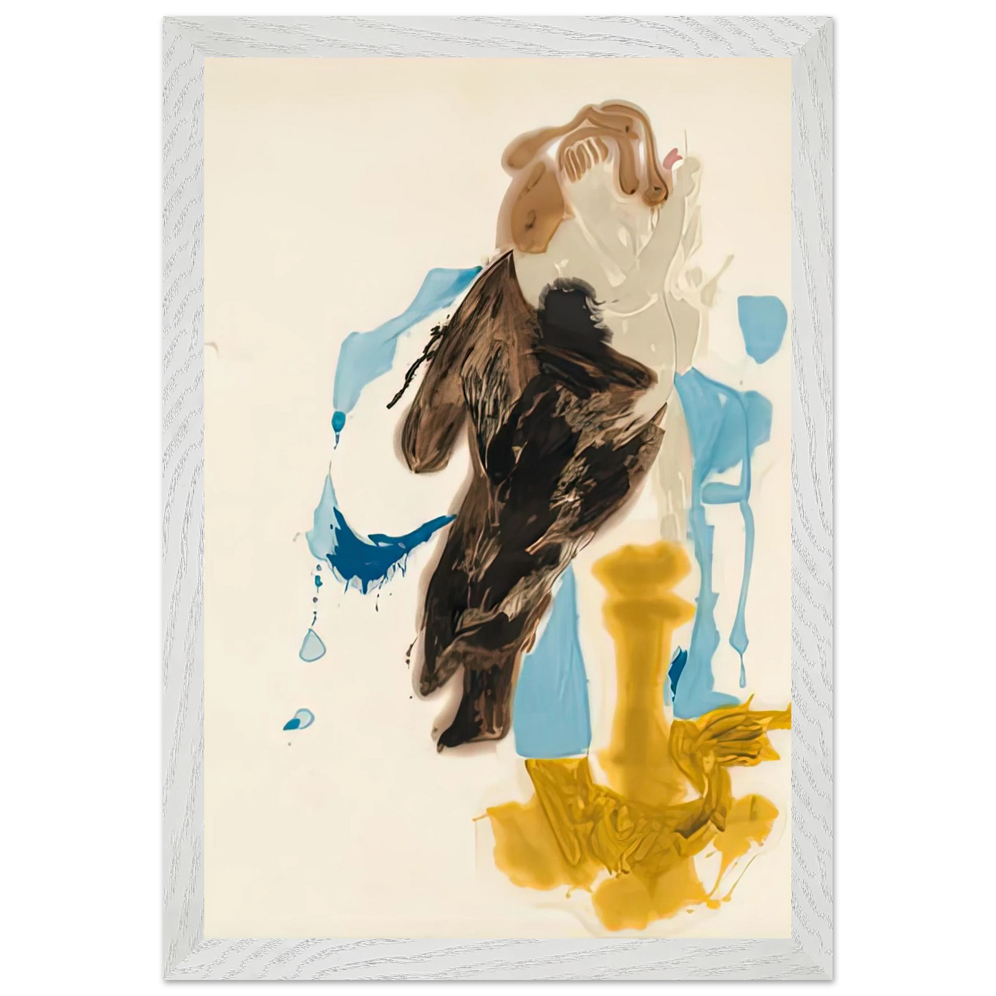 Helen Frankenthaler - After Rubens, 1961- Wall Art - 21x29.7 cm / 8x12" - Premium Wooden Framed Poster With Fine Art Paper - Black frame