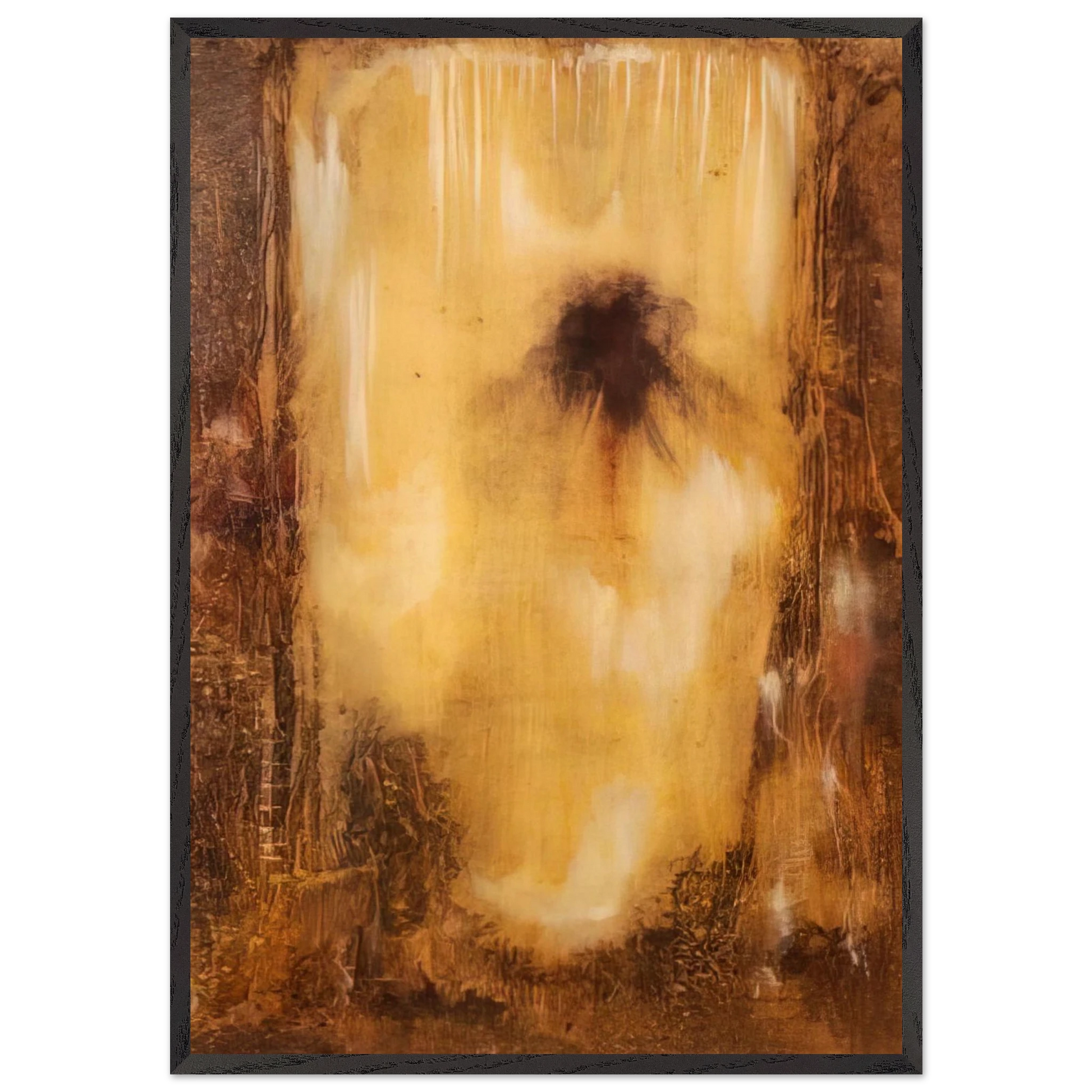 Homage of Melville - Abstract Expressionism - Paul Jenkins Framed Art Print – Black Wooden Frame - Default Title - -Framed Art Print