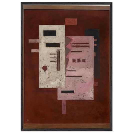 SOFT ROUGHNESS 1933 - Wassily Kandinsky Framed Art Print – Black Wooden Frame - Default Title - -Framed Art Print