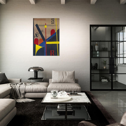 Large painting of the railroad - Laszlo Moholy-Nagy Brushed Aluminum Print - 70x100 cm / 28x40 inches | Laszlo Moholy-Nagy Aluminum Print | Laszlo Moholy-Nagy Prints