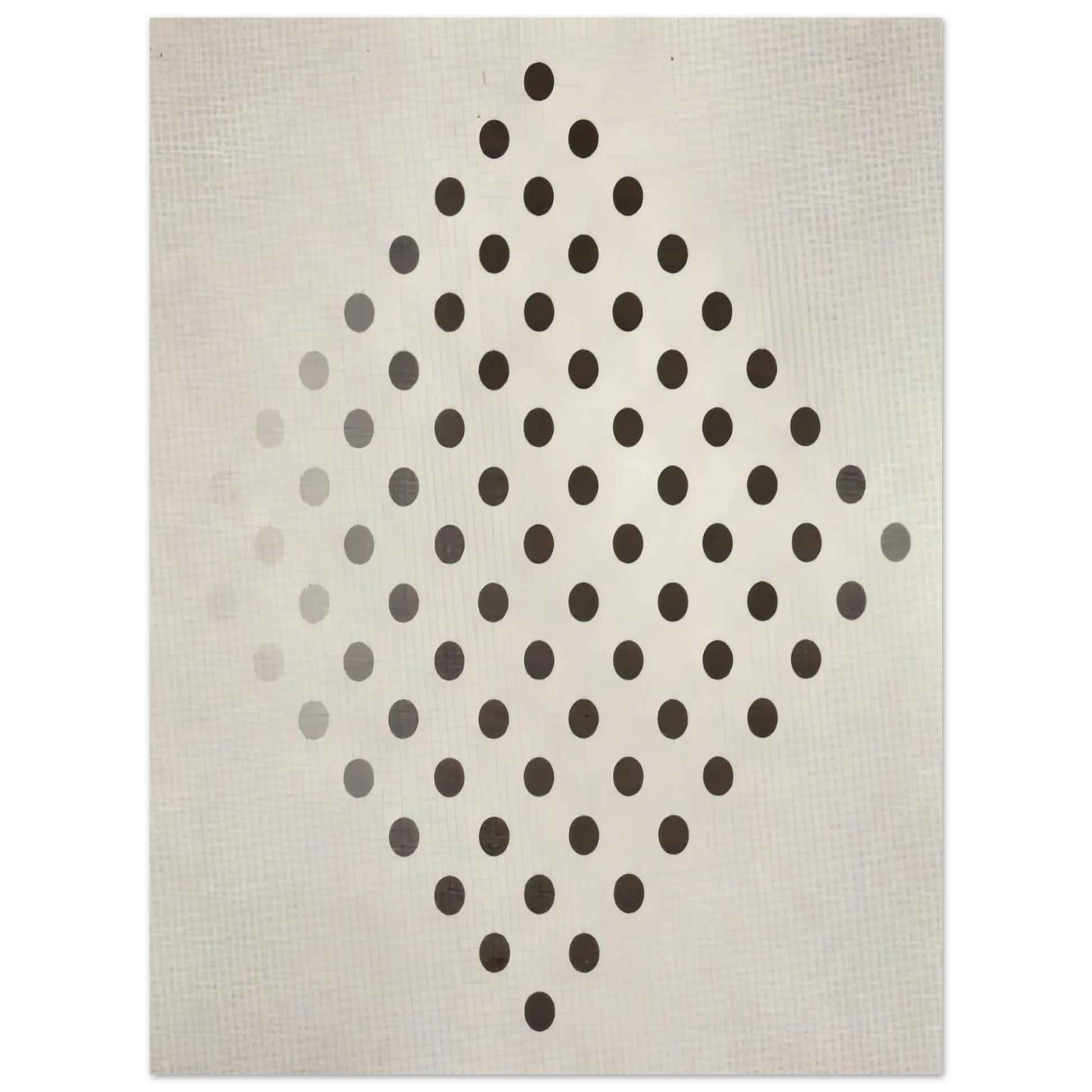 Bridget Riley - BLACK TO WHITE DISKS 1952 Fine Art Poster - Default Title