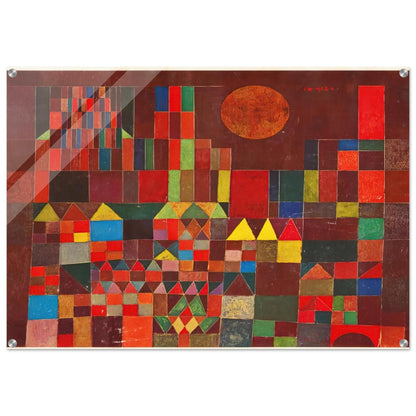CASTLE AND SUN 1928 - Paul Klee Acrylic Print - 70x100 cm / 28x40″ inches