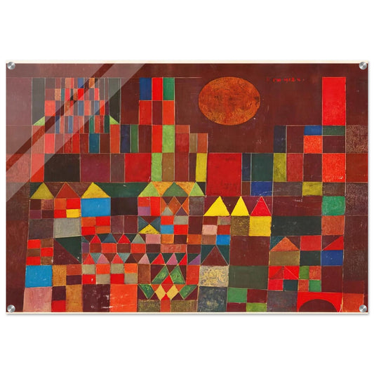 CASTLE AND SUN 1928 - Paul Klee Acrylic Print - 70x100 cm / 28x40″ inches
