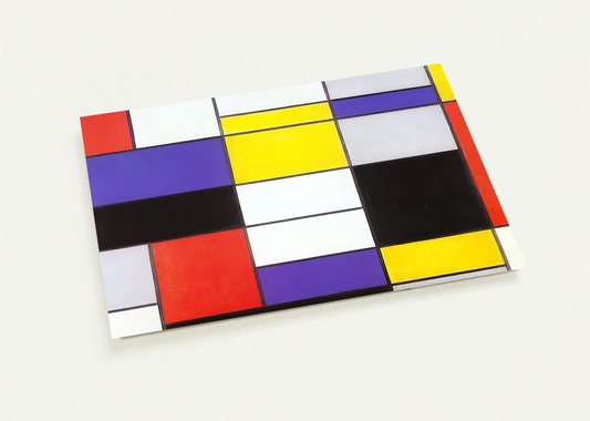 Composition A By Piet Mondrian Pack of 10 Post Cards | Piet Mondrian Post Cards | A6 (10.5 x 14.8 cm) - 4.1 x 5.8 inches