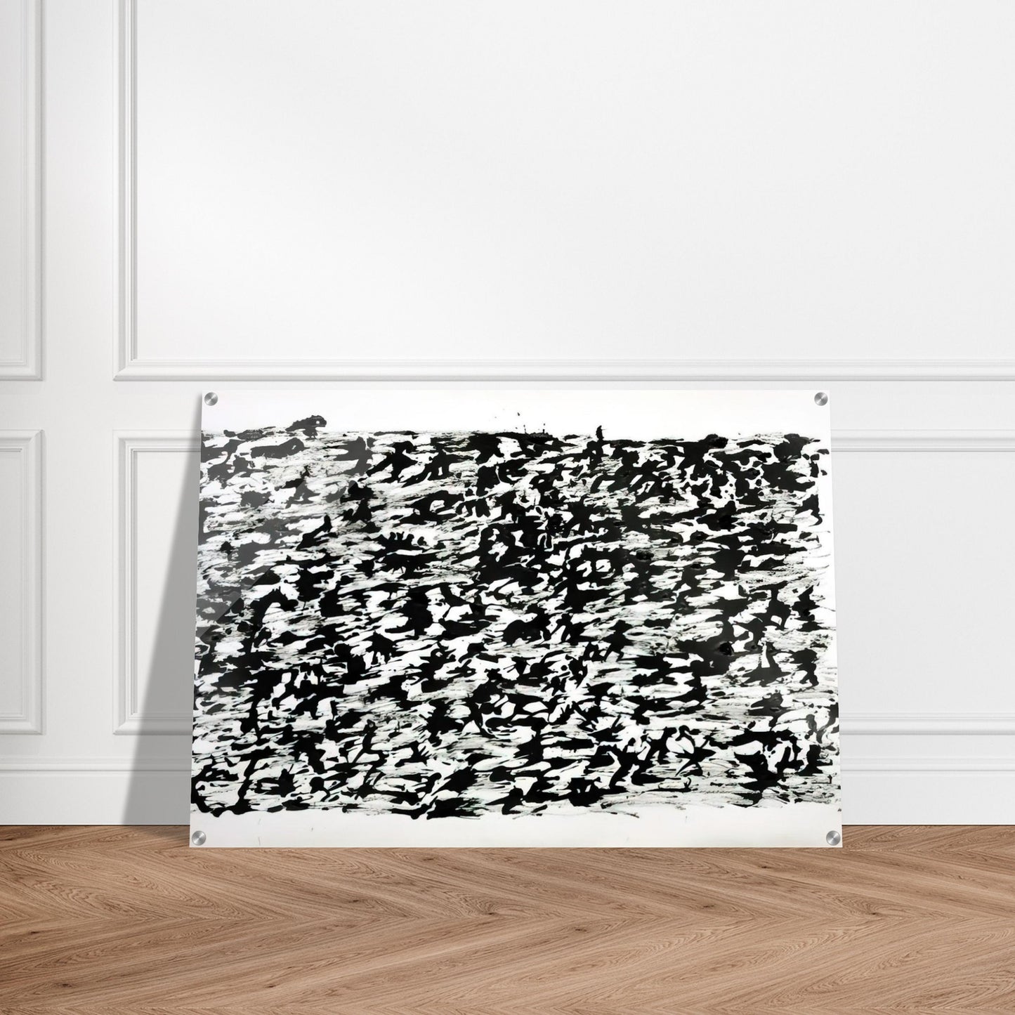 UNTITLED CHINESE INK DRAWING 1961 - Henri Michaux Acrylic Print - 70x100 cm / 28x40″ inches | Henri Michaux Wall Art | Henri Michaux Prints