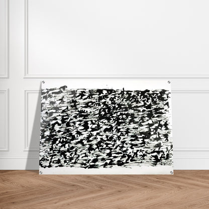 UNTITLED CHINESE INK DRAWING 1961 - Henri Michaux Acrylic Print - 70x100 cm / 28x40″ inches | Henri Michaux Wall Art | Henri Michaux Prints