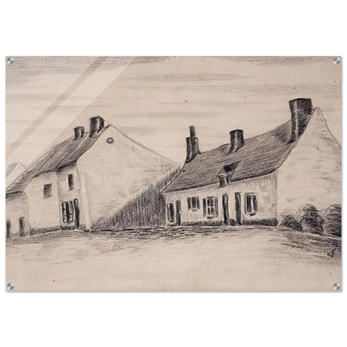 A Zandmennik house - Vincent van Gogh Acrylic Print - 70x100 cm / 28x40″ inches | Vincent van Gogh Wall Art | Vincent van Gogh Prints