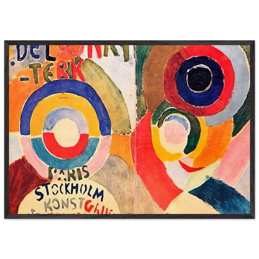 MODERNISM - Sonia Delaunay 70x100 cm / 28x40 inches Framed Art Print – Black Wooden Frame